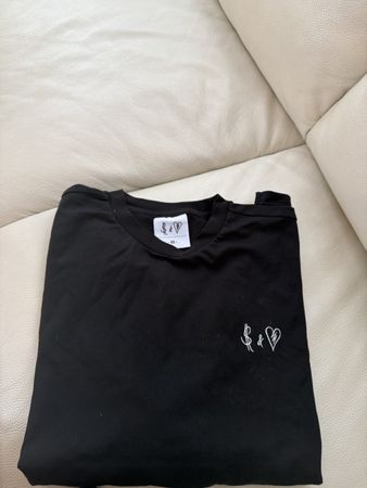 T-Shirt Schwarz Grösse M Logo Print guter Zustand