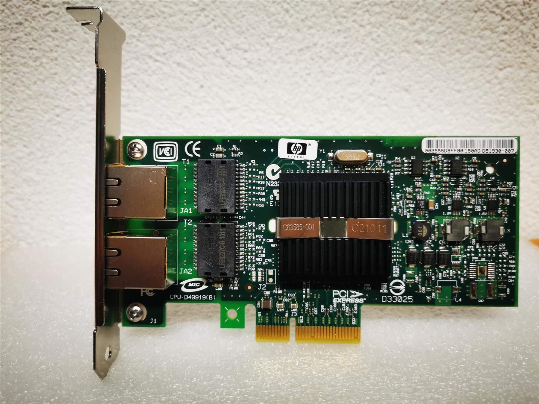 Hewlett Packard Unità & Adattatore: HP NC360T PCI-e Gigabit-Serveradapter – Usato da Buchs ZH venduto da Sutoris 1