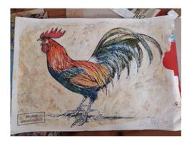 Fritz Hug - Lithographie, wahrscheinlich Original Hahn