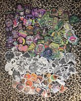 Sticker Set 100stk Trippy,  psychedelic, Witzig