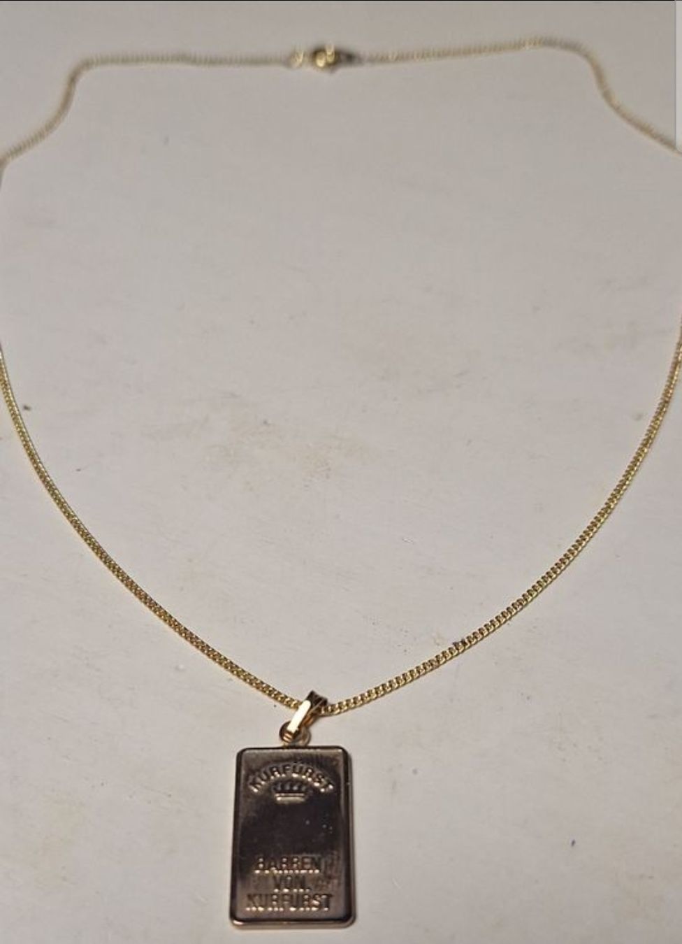 Metalli preziosi: Chaîne avec pendentif lingot KURFÜRST  – Usato da Tannay venduto da v1n1p00h