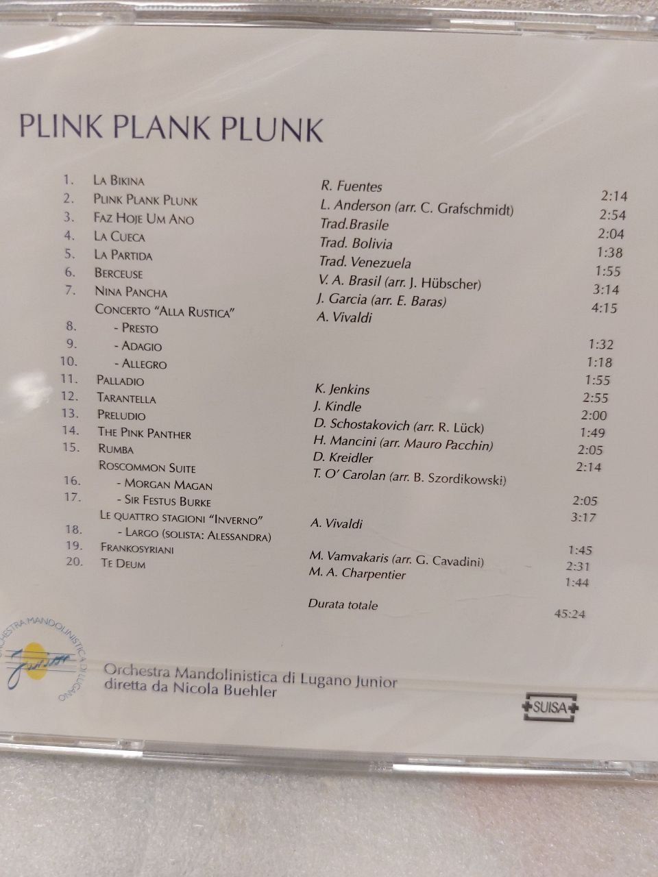CDs: CD Plink Plank Plunk Orchestra Mandolinistica Lugano – Neuf avec emballage d'origine à Pambio Noranco par Pol69 2
