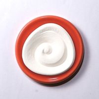 Duftkeramik - Spirale mit Untersetzer apricot