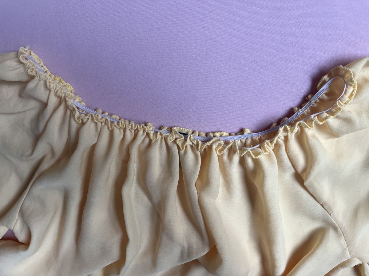 Vestiti: Sommerkleid, luftig, gelb, Gr. M, Off-Shoulder – Usato da Kaisten venduto da saleforfun 5