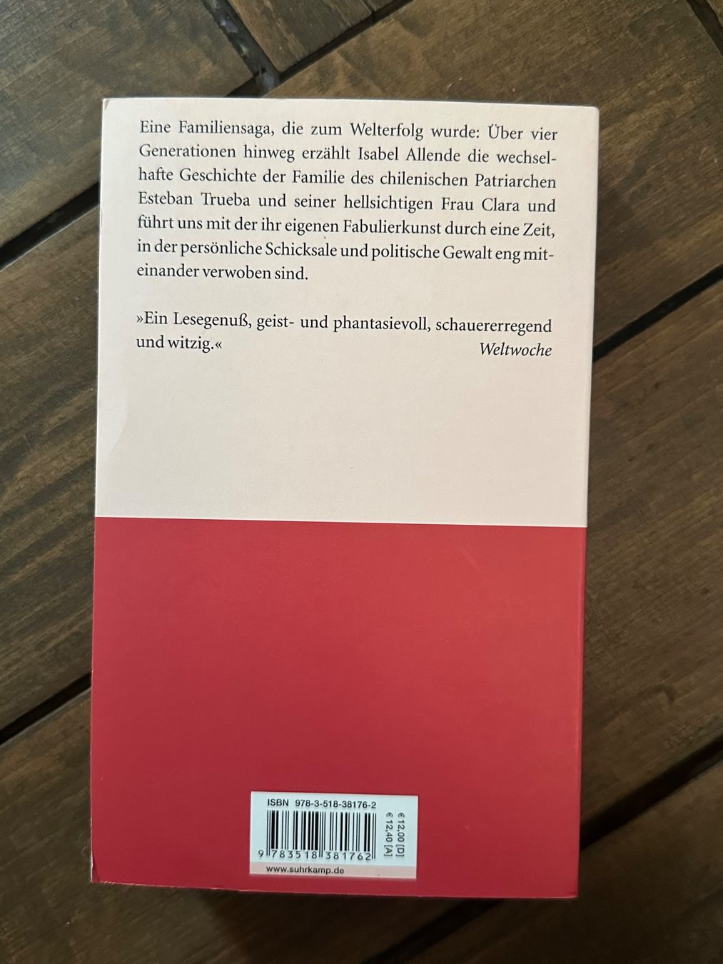 Libri: Das Geisterhaus - Isabel Allende – Nuovo (secondo la descrizione) da Zürich venduto da leo_pyh7 1