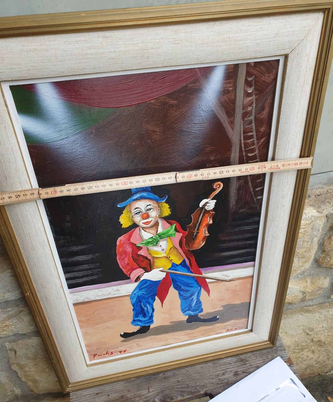 Gemälde: Gemälde der Clown von Ernst Fuchs 1994 – Gebraucht aus Tüscherz-Alfermée von Newpad 5