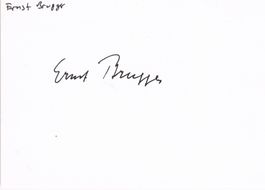 Ernst Brugger 1914-98 Autogramm Karte 10x15cm Bundesrat