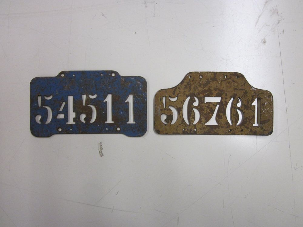 Année 1926 - Plaque Fiscale De Vélo - En Aluminium