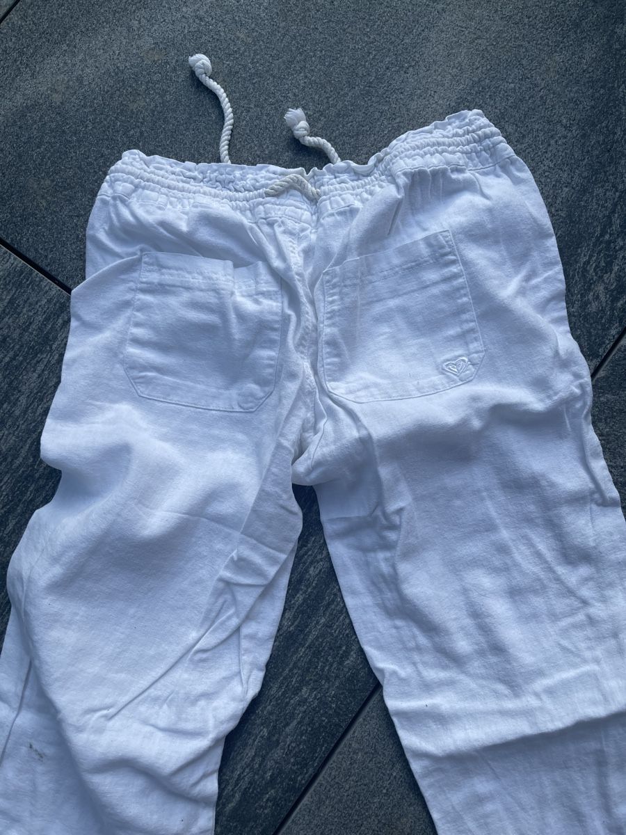 Roxy Pantaloni: Roxy Sommerhose Weiss  – Nuovo (secondo la descrizione) da Rombach venduto da pia_89kt 2