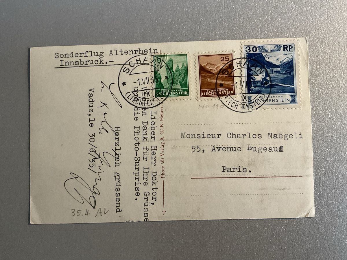 Cartoline: Schöne Flugkarte – Usato da Steinhausen venduto da Leo.1957 1