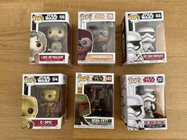 6x Funko Pop Star Wars Sammlungs-Set (OVP)
