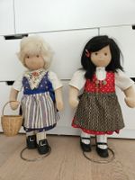 Handgefertigte Stoffpuppen Baselbieterin und Freundin  40 cm