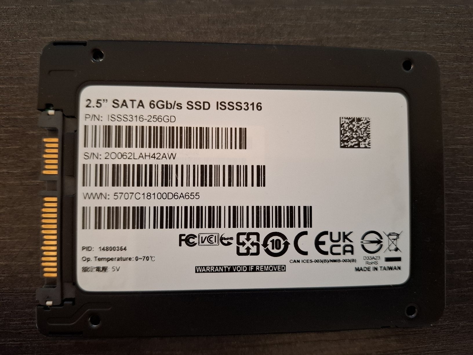 Disques durs: SSD 256GB ADATA  – D'occasion à Lüterkofen par DAA33 1