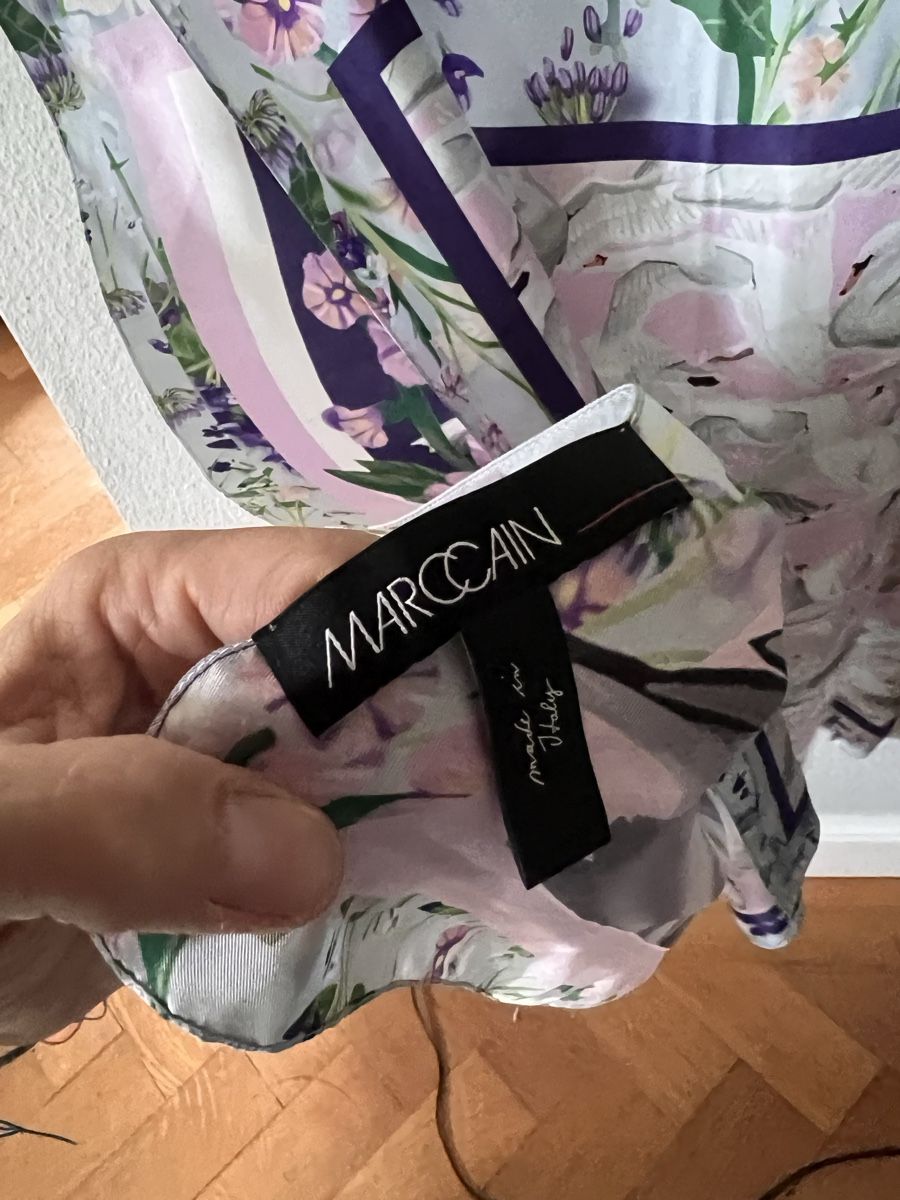 Marc Cain Foulard & Sciarpe: Schal Marc Cain, violett Töne, Seide – Usato da Solothurn venduto da Brini06 3