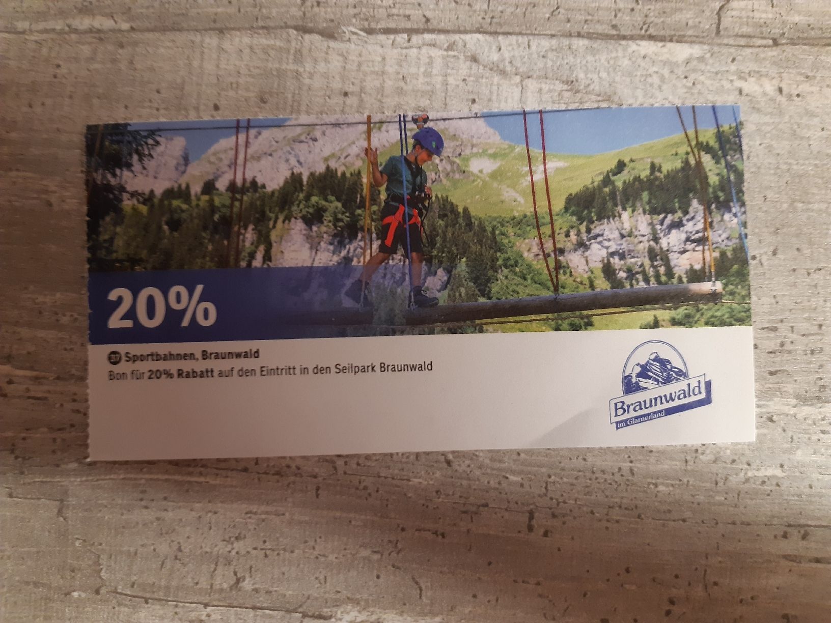 Buoni: 20% eintritt seilpark braunwald – Nuovo (secondo la descrizione) da Toffen venduto da Gwunderegge77