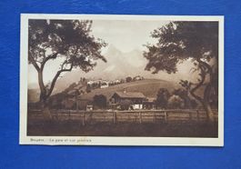 Ansichtskarte Gruyère, gare et vue générale