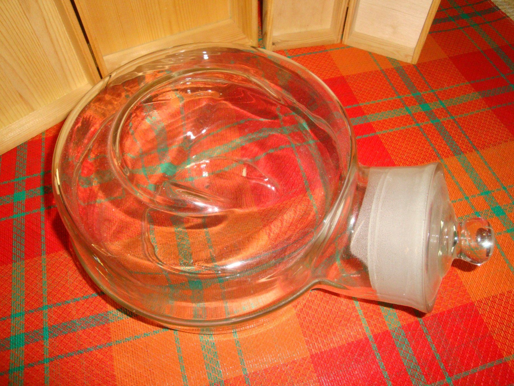Bicchieri: Einzigartiges Glasgefäss mit Deckel, Vintage Design! – Usato da Enggistein venduto da mach1