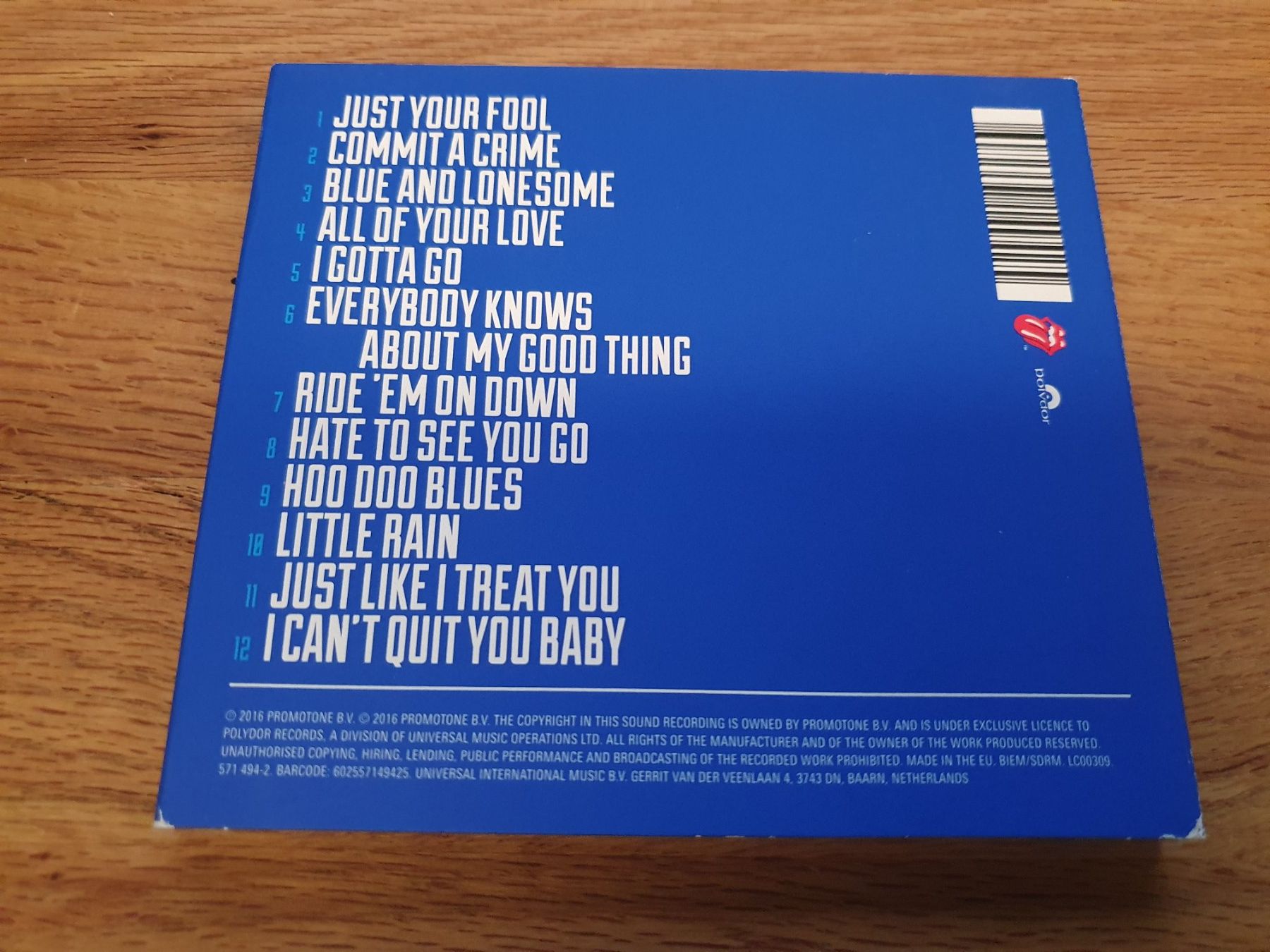 CD: Rolling Stones - Blue & Lonesome - CD Digipack – Usato da Auenstein venduto da Trilos 2