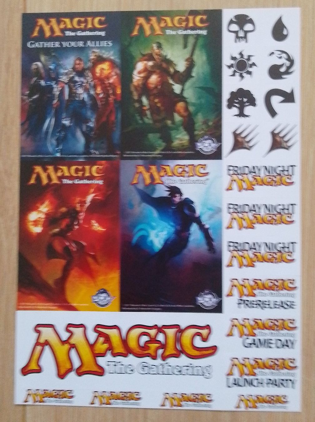 Magic The Gathering Sammelbilder & Trading cards: Magic the Gathering Stickers Magic 2012 21x15 cm – Gebraucht aus Wohlen AG von salamanderspielwaren