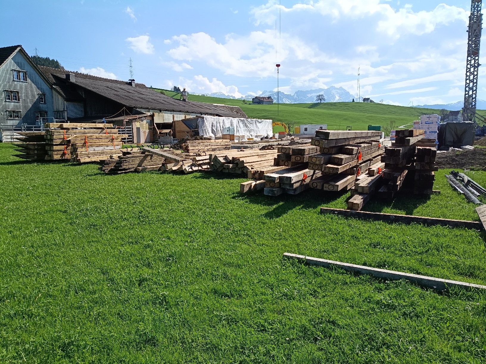 Articoli in legno: Bauholz Altholz Balken Bretter Stall – Usato da Appenzell Meister. venduto da Peppi84