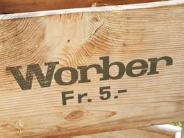 Getränke / Most Harass, Kiste Holz, Vintage Mosterei Worb