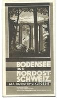 Bodensee und Nordostschweiz, altes Werbeprospekt,