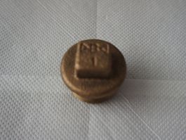 Verschlusszapfen 1" aus Rotguss