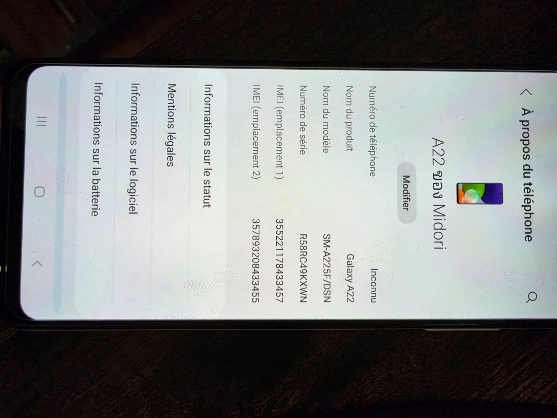 Samsung Handys / Smartphones: Samsung A22 etat nikel – Gebraucht aus Plan-les-Ouates von Kopai 3