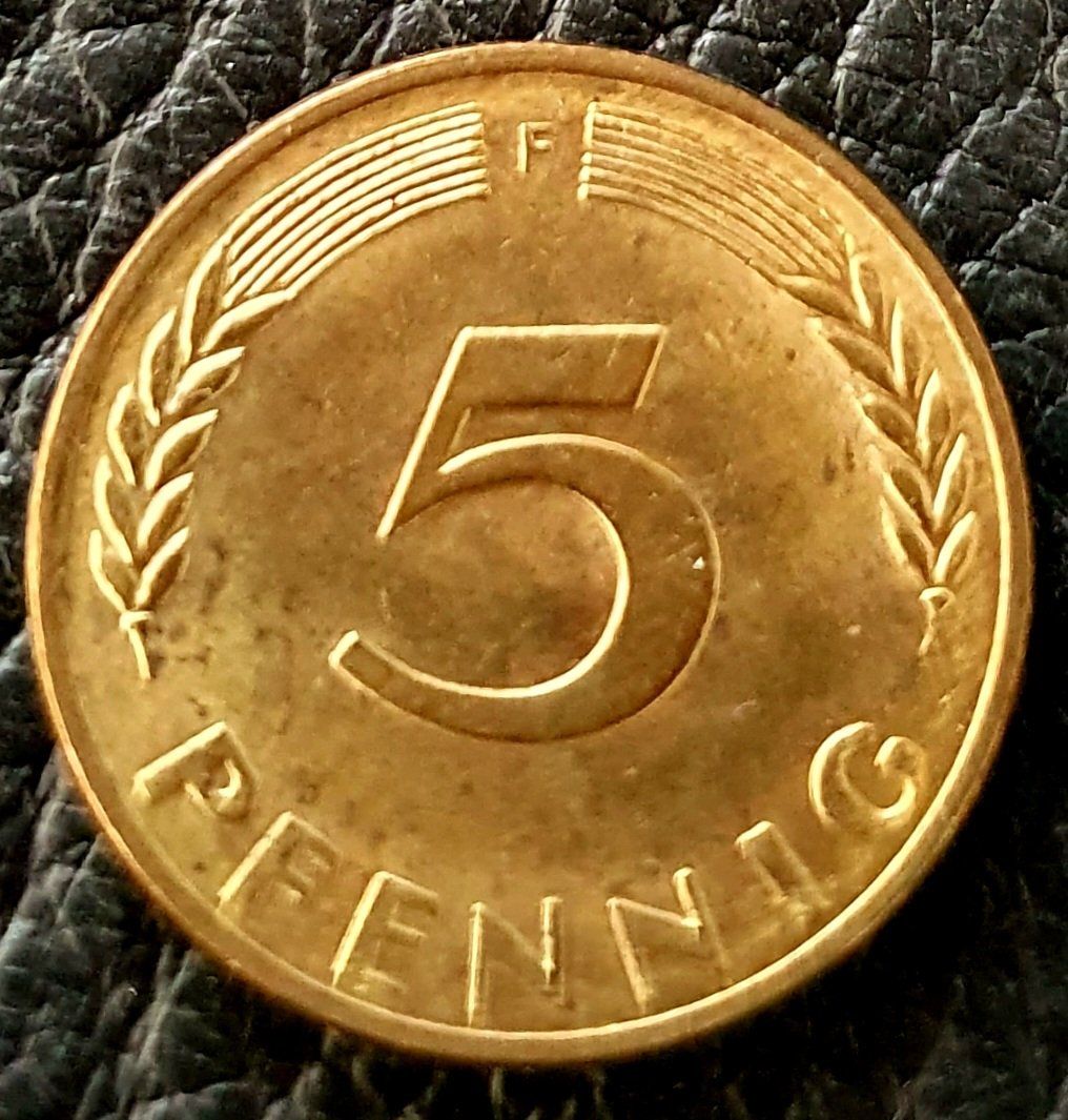 Tutti le monete: 5 Pfennig 1950 F – Usato da Egerkingen venduto da Acc1 1