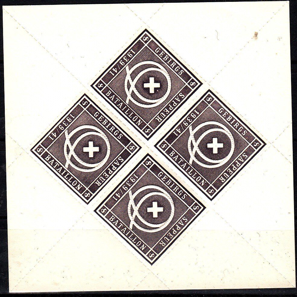 Alle Briefmarken: Sappeure 36A/3** Gebirgs.Sappeur.Batallion.8 Kat.20.- – Gebraucht aus Herrliberg von Lfrifda