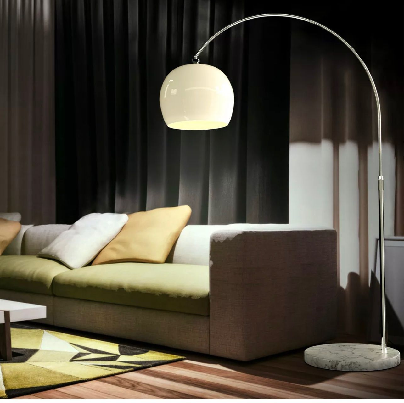 Lampade: + LED Bogenleuchte Bogenlampe Stehlampe Standleuchte Lampe – Nuovo e nell'imballaggio originale da Amriswil venduto da JaJa-Express 2
