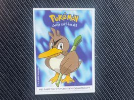 Pokemon Farfetch‘d Porenta Dunkin Boomer 2000 neuwertig