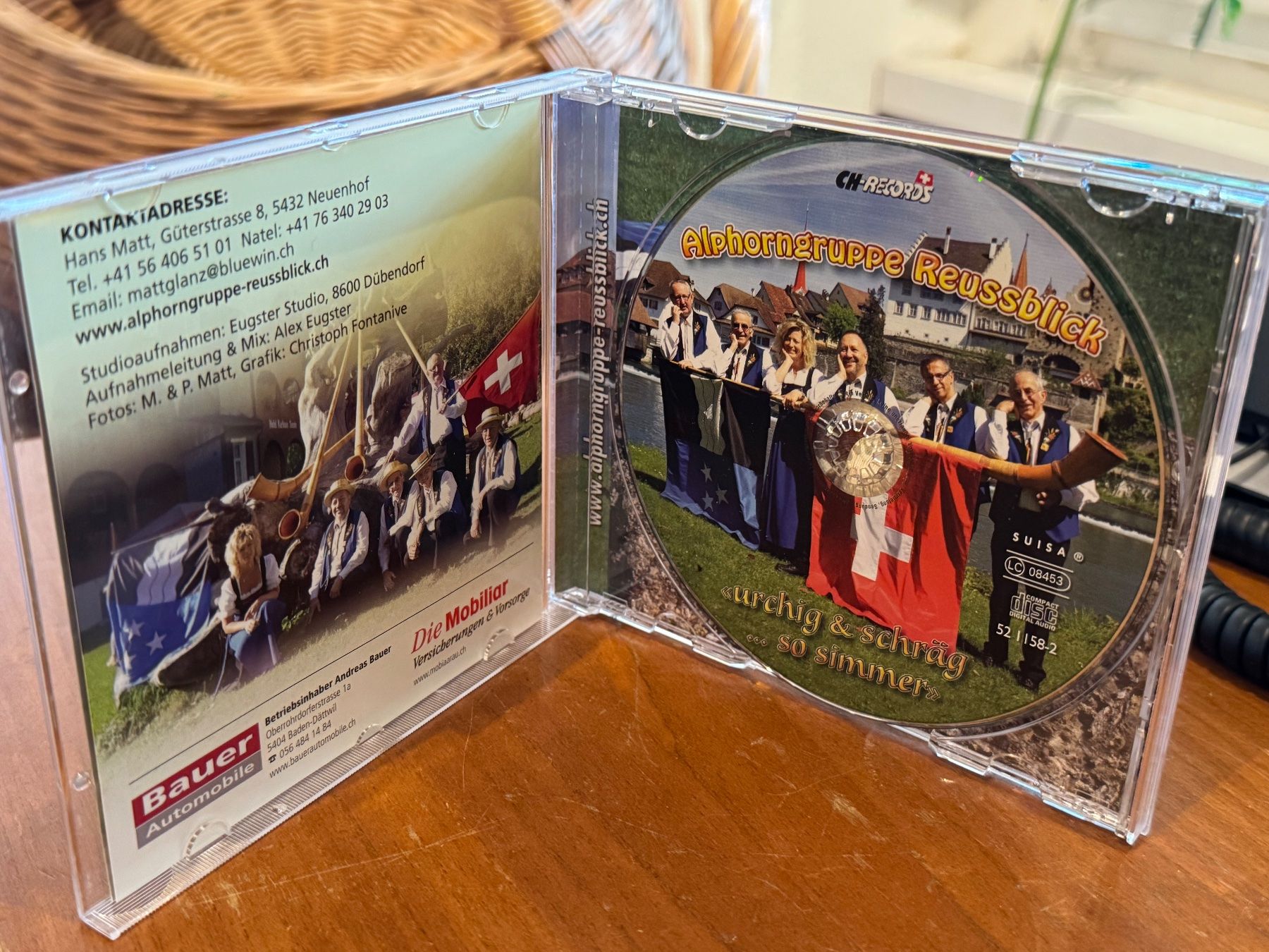 CD: Alphornergruppe Reussblick - Urchig & Schräg - HG41B – Usato da Küsnacht ZH venduto da swisssales.net 2