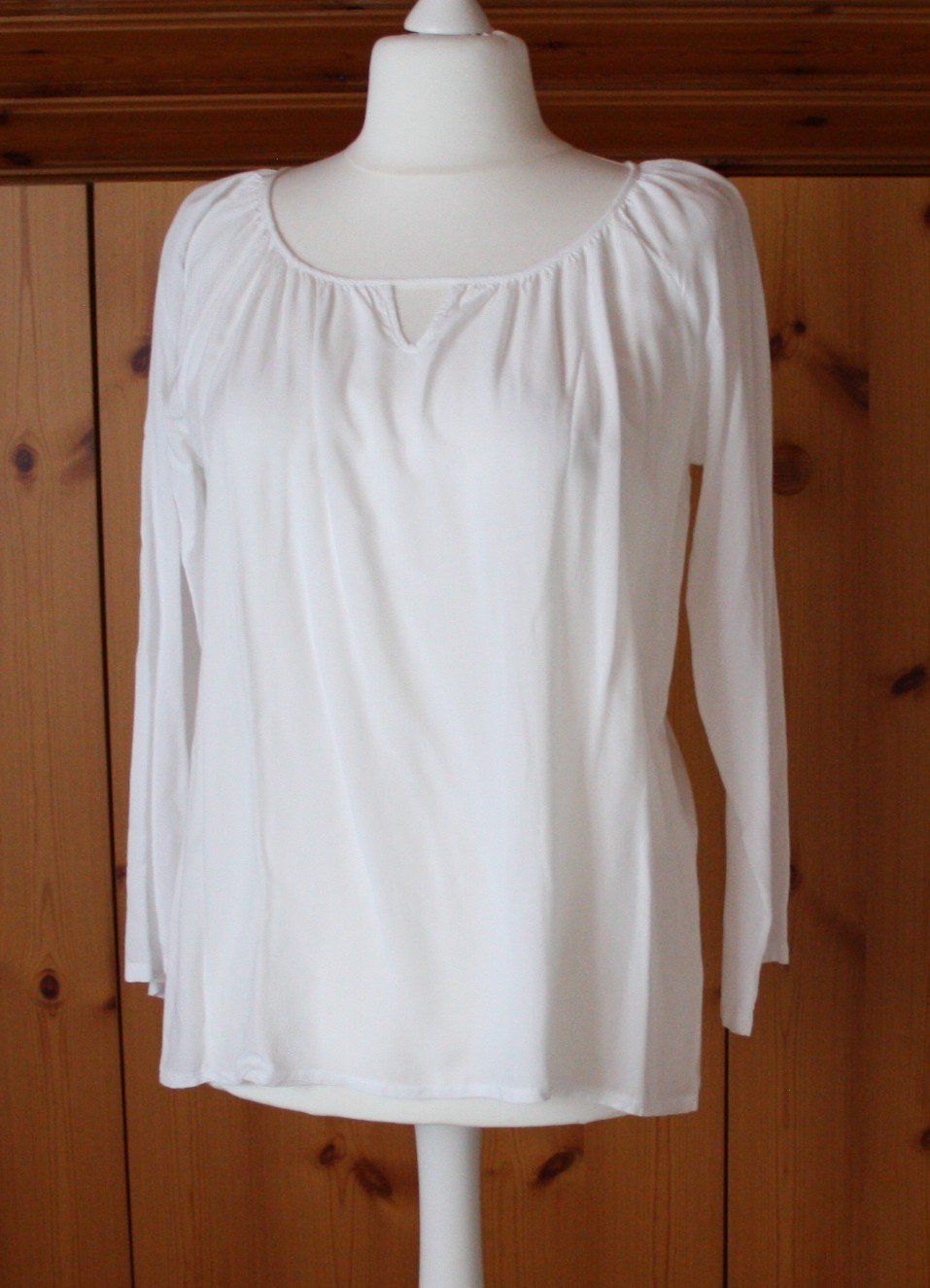 Camicette: Bluse Langarm weiss  Gr. XL – Usato da Flüelen venduto da Diversicum-Curvy
