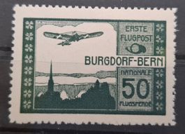 Vorläufer FP Burgdorf weisses Papier K 2500.-, Befund