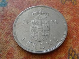DANEMARK  1  Krone  1989