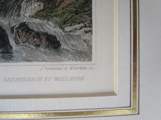 Stiche: Reichenbach und das Wellhorn um 1838 – Gebraucht aus Luzern von Horoskop1 5