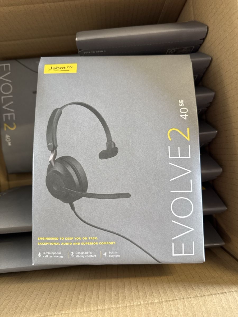 Jabra Cuffie: Jabra Evolve2 40 SE USB-C UC Mono Headset Neu – Nuovo e nell'imballaggio originale da Berneck venduto da Koenner.J