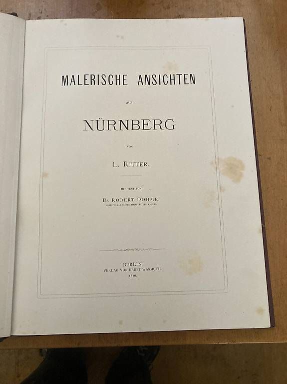Libri: Malerische Ansichten aus Nürnberg – Difettoso da Riehen venduto da Albi2010 1