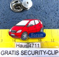 MERCEDES A FROEUM AUTO PIN GLASIERT MIT SECURITY-CLIP