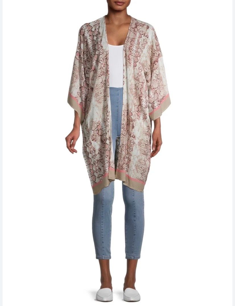 Kimono: Neuer Kimonomantel Sommermantel TIME & TRU - 100 % Viskose – Nuovo (secondo la descrizione) da Besazio venduto da lionheart63 2