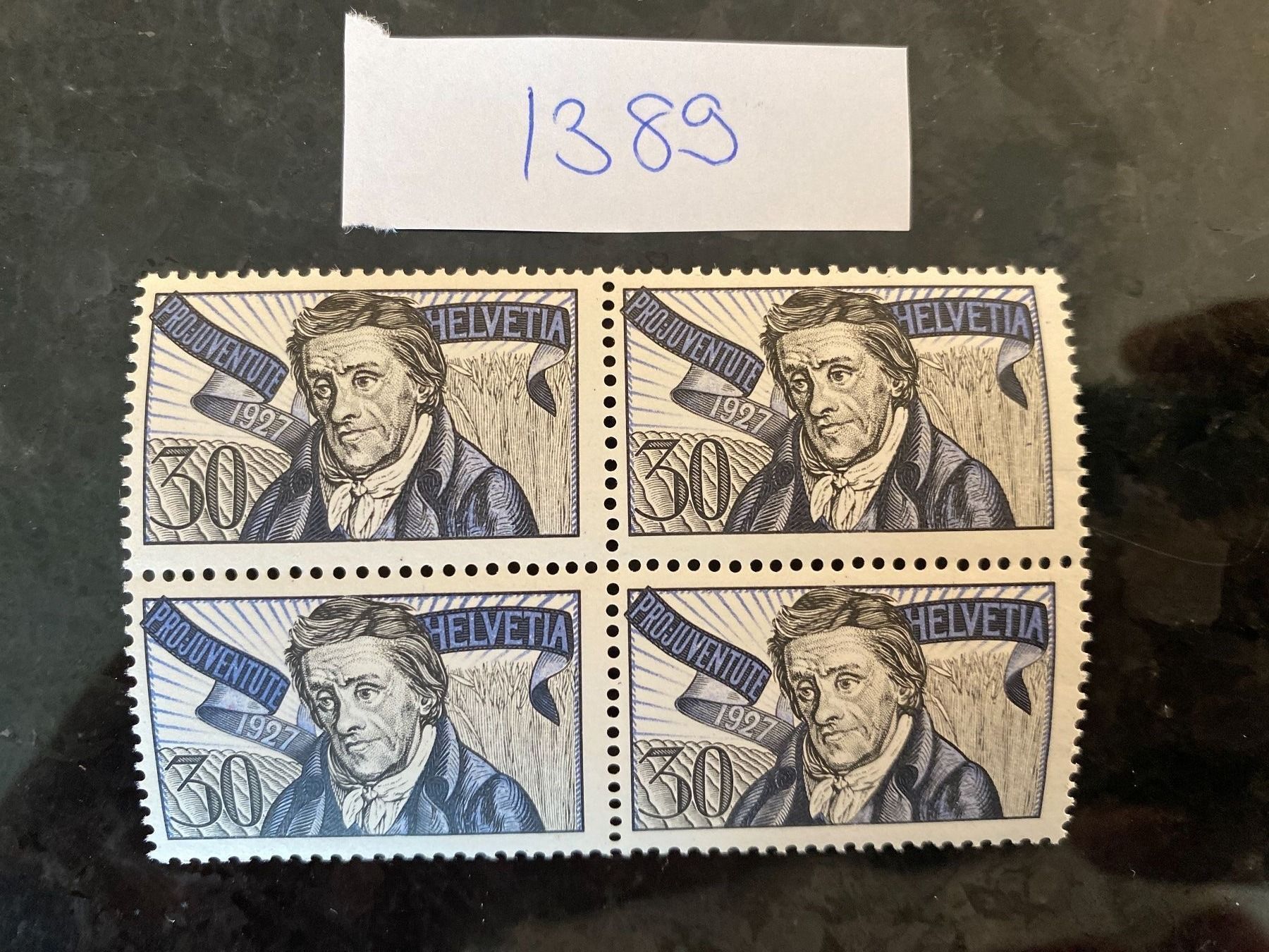 Alle Briefmarken: Pro Juventute 1927 Nr. 44 Viererblock postfrisch ** – Neu (gemäss Beschreibung) aus Wil SG von Chefsugus