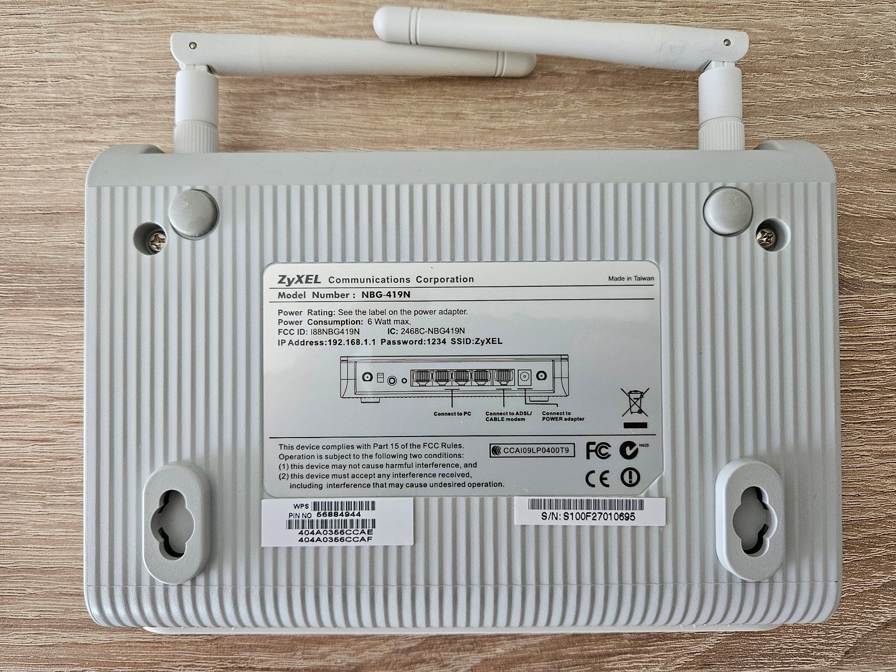 Zyxel Modem & Router: ZyXEL NBG-419N – Usato da Wauwil venduto da seriously3 1