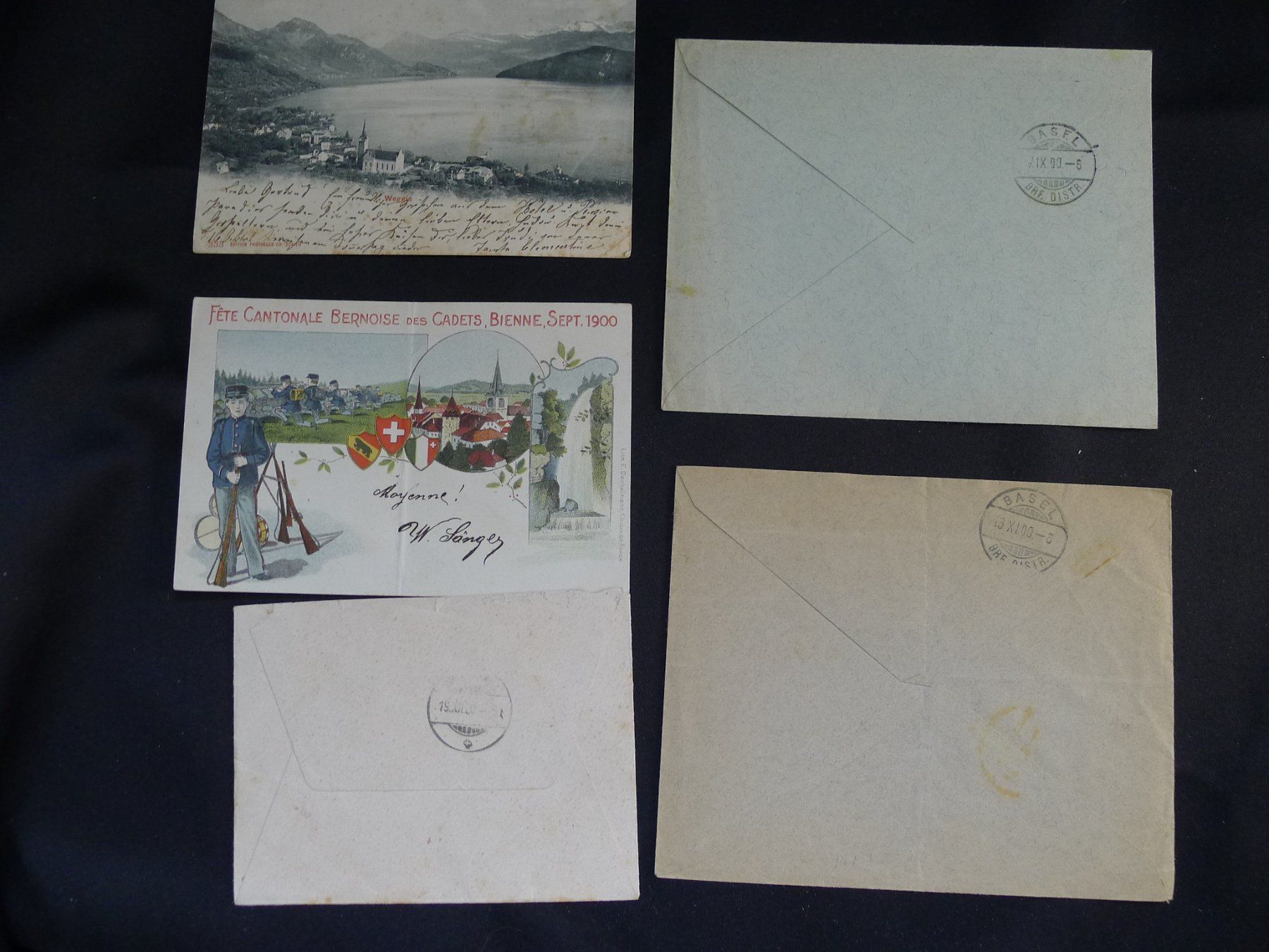 Alle Briefmarken: UPU 1900 2 Karten + 3 Briefe – Gebraucht aus Dagmersellen von wyss1982 6