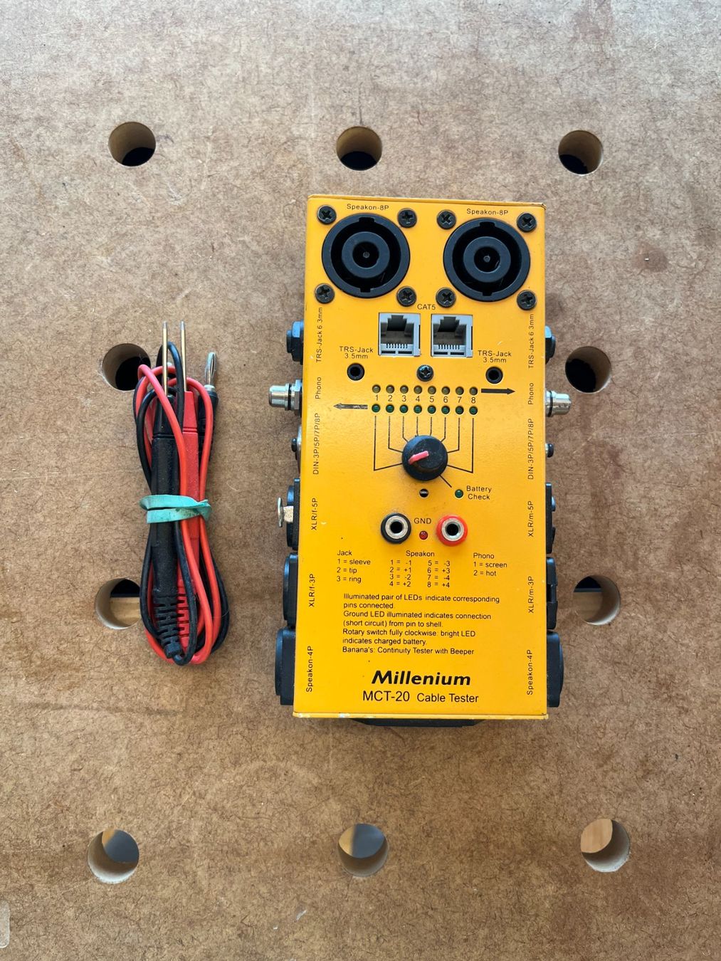 Misurare: Millenium MCT-20 Kabeltester - Profi Audio-Tool – Usato da Benken SG venduto da Netzton