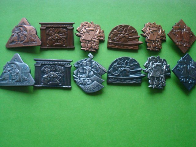 Placchette & Badge: Plakette, Kupfer+Silber 1992 - 1997 – Usato da Riehen venduto da Baerewaegli