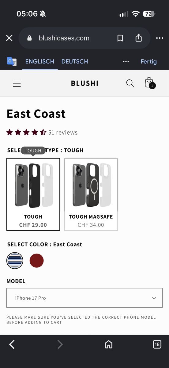Covers & Schutzfolien: Blushi Iphone 17 pro case – Neu (gemäss Beschreibung) aus Chur von mel_gn2k 2
