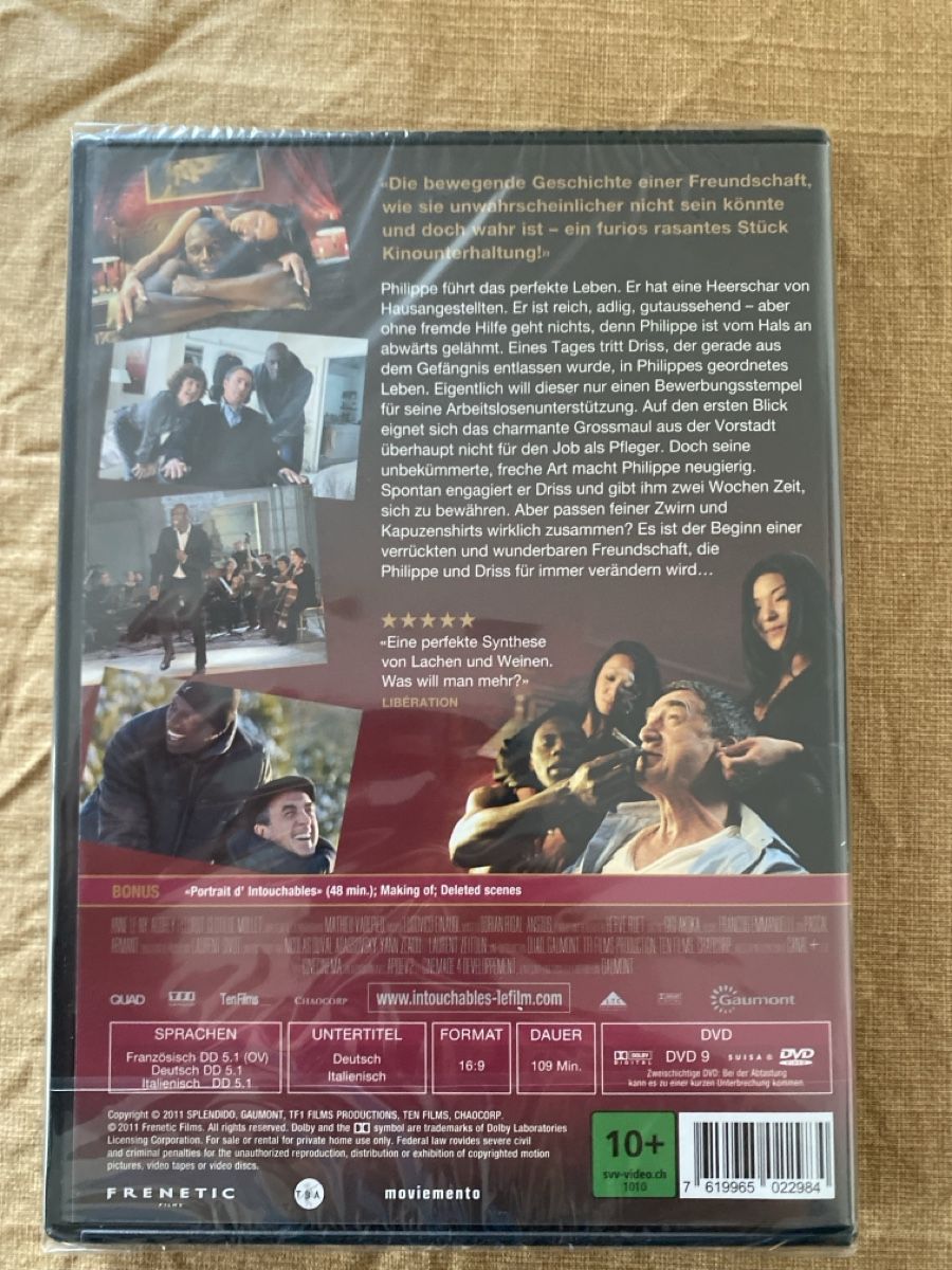 Tutti i DVDs: Intouchables - Ziemlich beste Freunde DVD - Special Edition – Nuovo e nell'imballaggio originale da Meyriez venduto da Samson-7 1