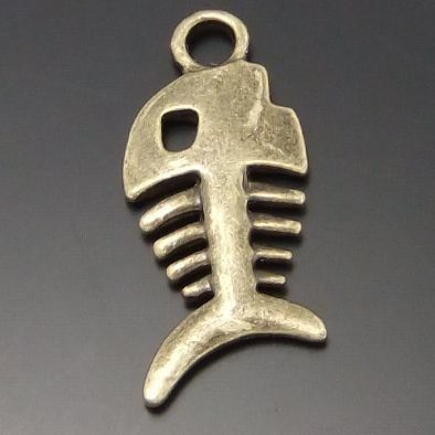 Anhänger: Anhänger Drahtfisch bronze ca. 17mm – Neu (gemäss Beschreibung) aus Alpnachstad von perlengaby