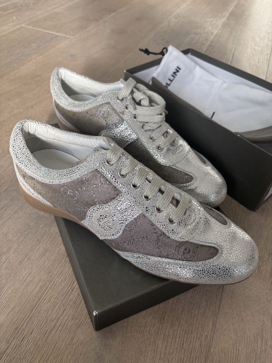 Scarpe da donna: Pollini Silver Sneakers, Size 41 – Nuovo e nell'imballaggio originale da Buchillon venduto da maz_k2bz